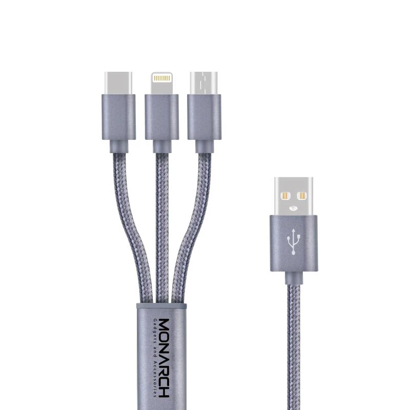 Monarch 3in1 DATA Cable GREY